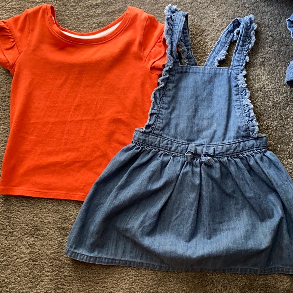 Jean dress and shirt